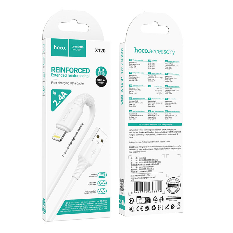 HOCO X120 3.3FT USB-A TO IP